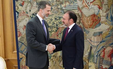 El Rey de España se reúne con Videgaray en el Palacio de La Zarzuela