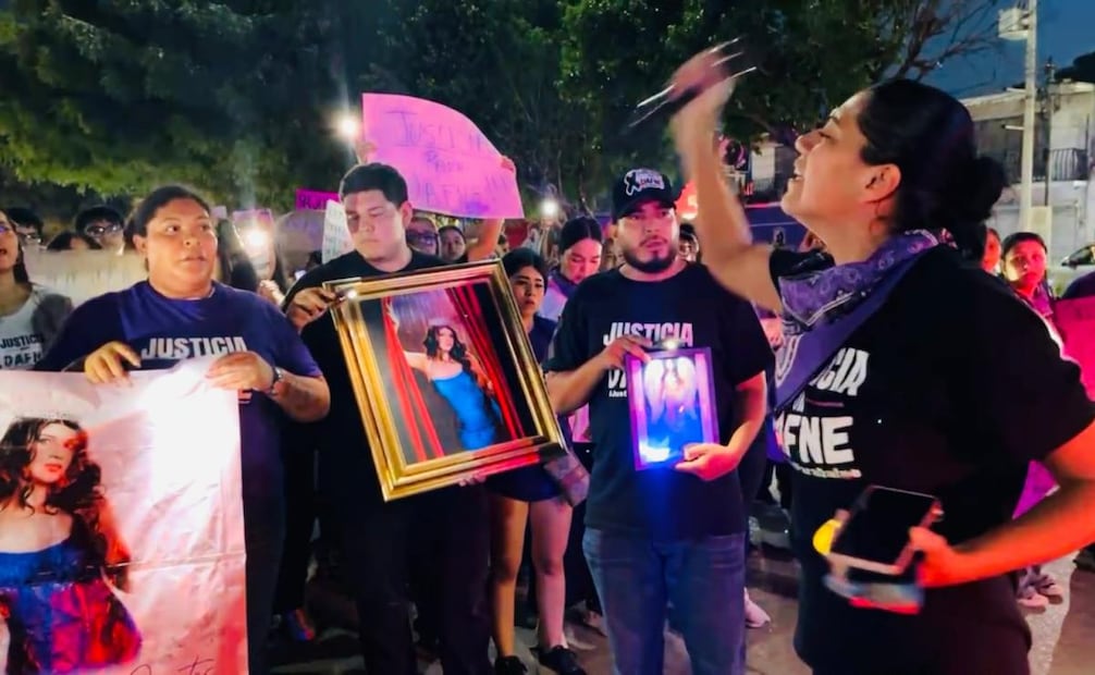 Cientos de personas piden justicia por Dafne en Ciudad Mante (22/07/2026). Foto: Especial