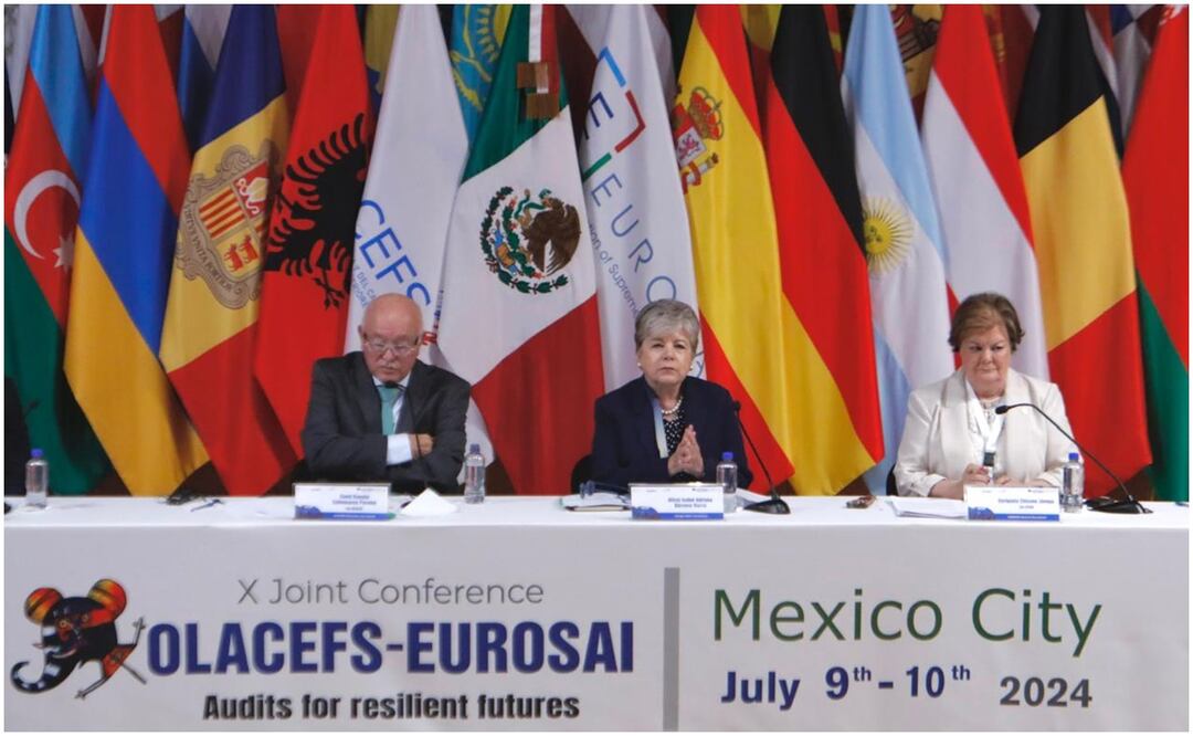 Alicia Bárcena, secretaria de Relaciones Exteriores, en la X Conferencia Conjunta OLACEFS-EUROSAI. Foto: SRE