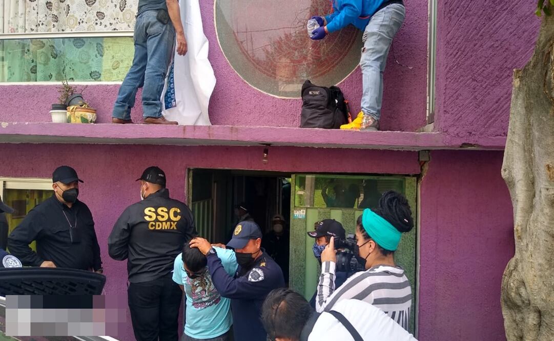 Lo asegurado y el sujeto fueron trasladados a la fiscalía capitalina ubicada en la colonia Jardín, Azcapotzalco. Foto: Especial 