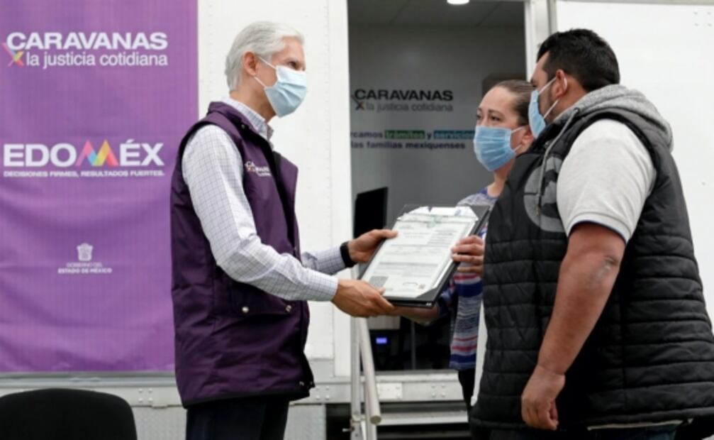 Alfredo del Mazo reactiva las Caravanas por la Justicia en Coyotepec