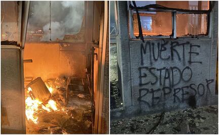 Encapuchados cometen actos vandálicos en oficinas de la UNAM, en protesta por detención de "El Yorch"