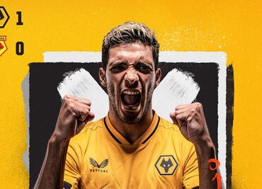 VIDEO: Raúl Jiménez se luce con sutil gol en la Premier League ante el Watford