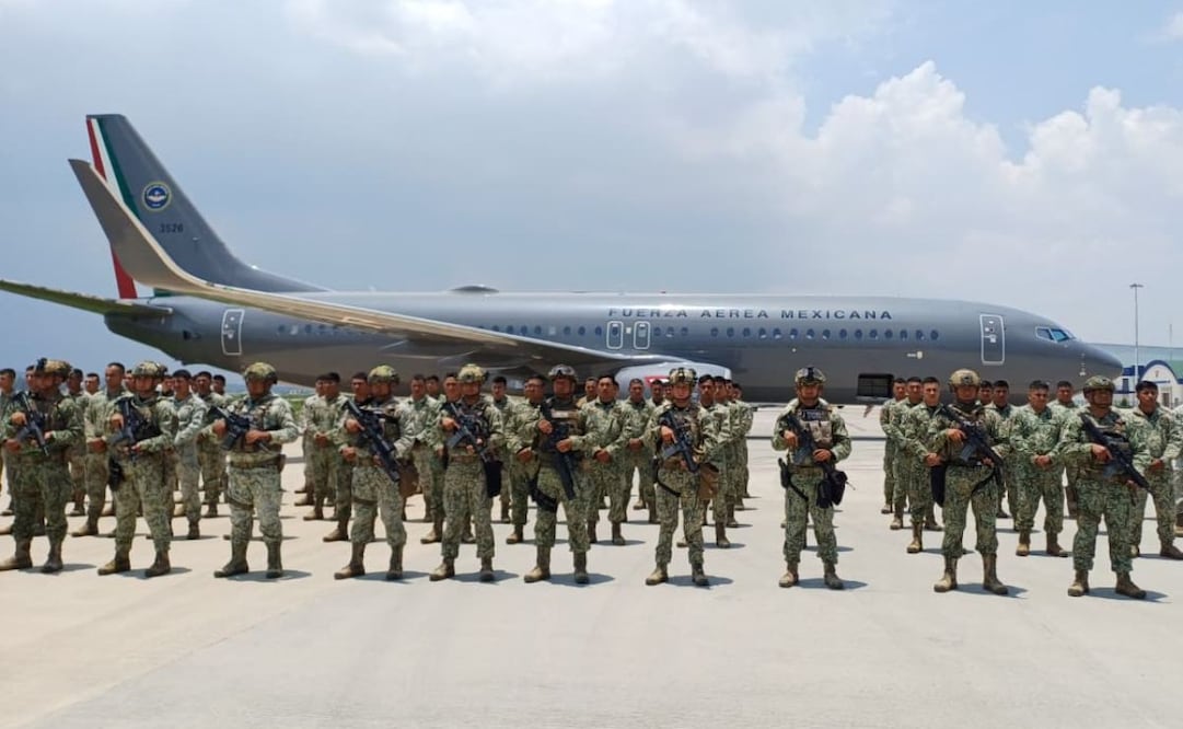 Elementos del Cuerpo de Fuerzas Especiales del Ejército mexicano con destino a Culiacán, Sinaloa. Foto: Especial