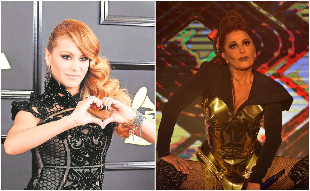 Paulina Rubio y Alejandra Guzmán. Foto: EFE y archivo