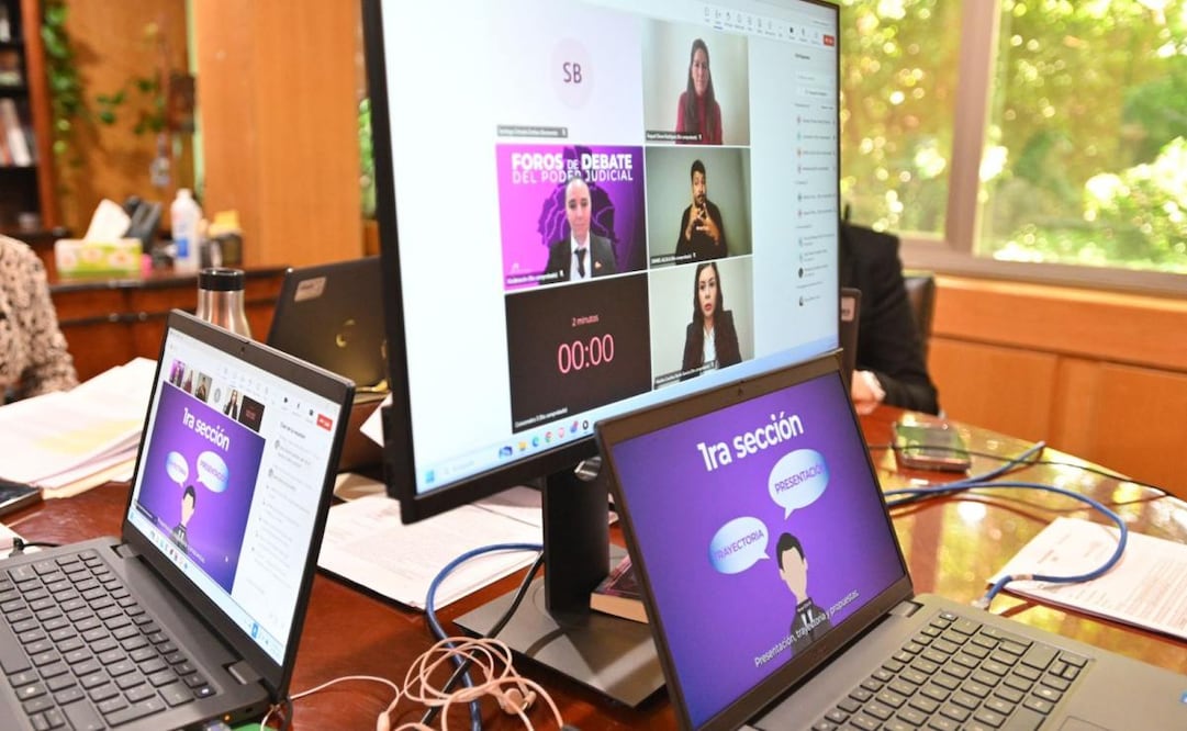 Casi el 70% de los candidatos a la elección judicial acuden a debates organizados por el IECM (06/05/2025). Foto: Especial
