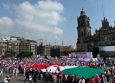 Marcha “Marea Rosa” en el Zócalo de la CDMX, minuto a minuto