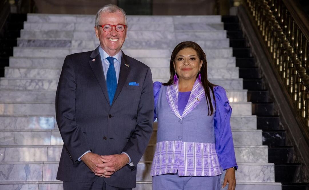 Brugada se reúne con el gobernador de Nueva Jersey, Phil Murphy (09/11/2025). Foto: Especial