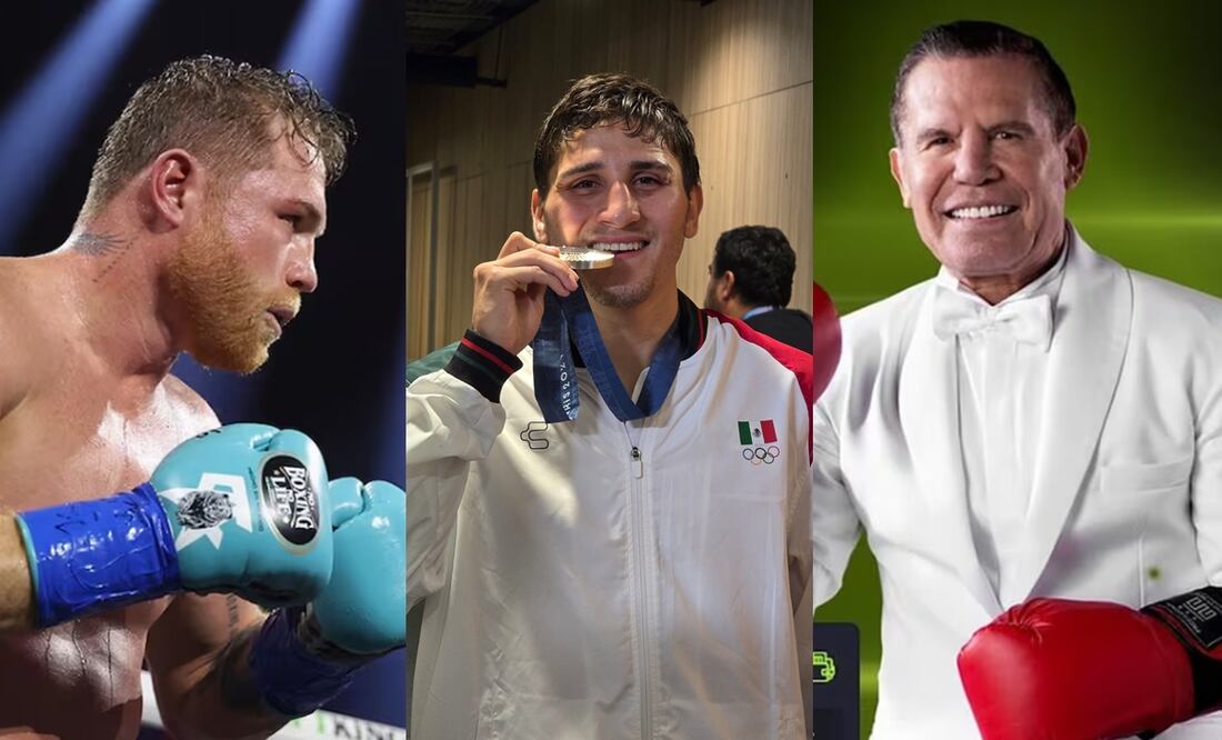 Julio César Chávez y "Canelo" Álvarez se desviven de elogios por el medallista olímpico, Marco Verde - Foto: Especial