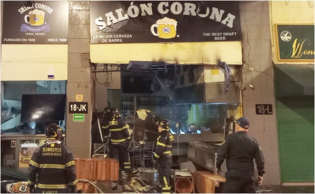 Explosión en el restaurante Salón Corona de la CDMX. Foto: @Gposiadeoficial