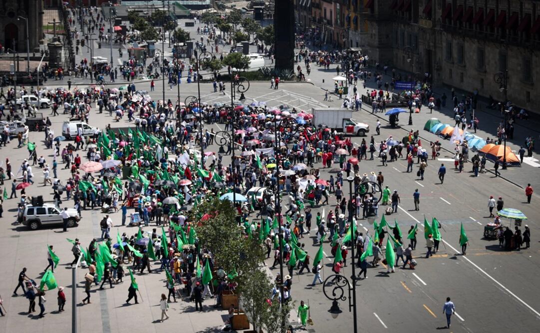 Las organizaciones campesinas indicaron que volverán a sus estados de origen. Foto: Diego Simón Sánchez / EL UNIVERSAL