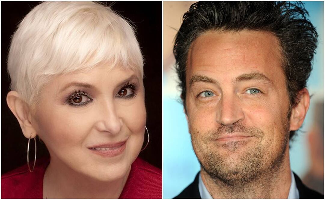 Rosita Pelayo y Matthew Perry.