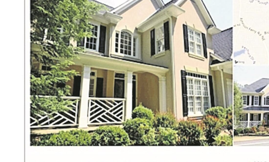 En Atlanta la residencia de la familia Anaya es rentada, pero tiene acceso a un lago y se ubica en una zona de altos ingresos (ESPECIAL)