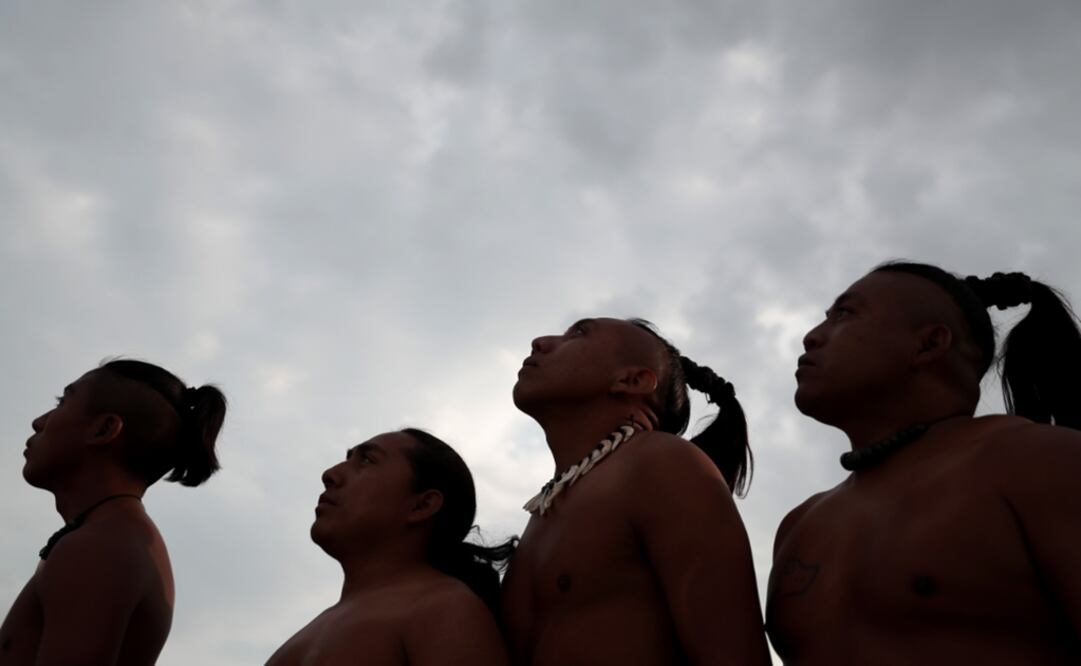 Un grupo de jóvenes de Chiapas, Sonora, Tabasco, Yucatán, Tlaxcala, Veracruz, Quintana Roo y Belice se reunió en Teotihuacán para celebrar el  segundo campeonato nacional de Juego de Pelota  FOTO: ALEJANDRA LEYVA / EL UNIVERSAL