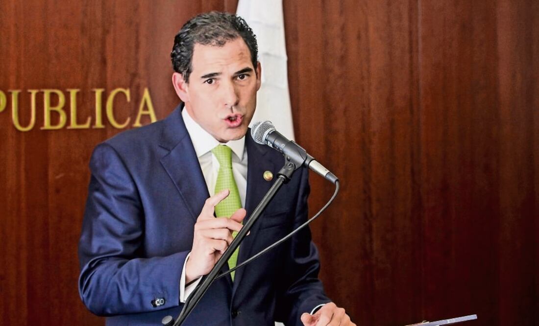 Mensaje. Pablo Escudero dice que la sesión solemne por el centenario de la Constitución se llevará a cabo en la sede del Senado. (ARCHIVO EL UNIVERSAL)