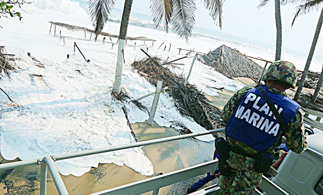 Ante la contingencia se activó el Plan DNIII en las zonas afectadas; se prevé que el fenómeno natural siga afectando las costas del Pacífico central y sur del país (XINHUA)