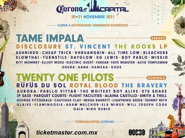 Ya hay cartel oficial del festival Corona Capital