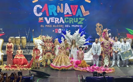 Coronan a la actriz Adriana Fonseca como Reina del Carnaval de Veracruz 2025; Juan Luis Guerra ameniza el segundo día de fiesta