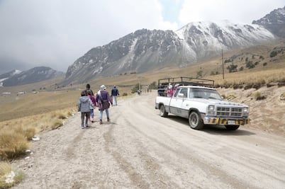 Granizo atrae turistas al Xinantécatl