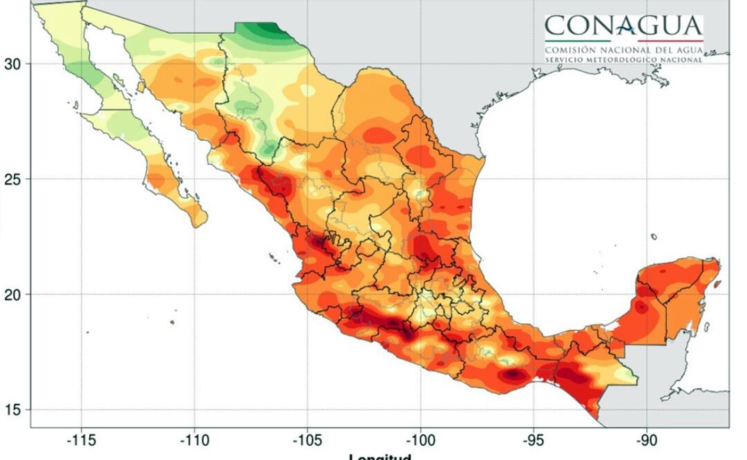 Se esperan altas temperaturas que van de los 40 a los 45 grados en Sinaloa, Michoacán, Guerrero y Oaxaca. Foto: Especial