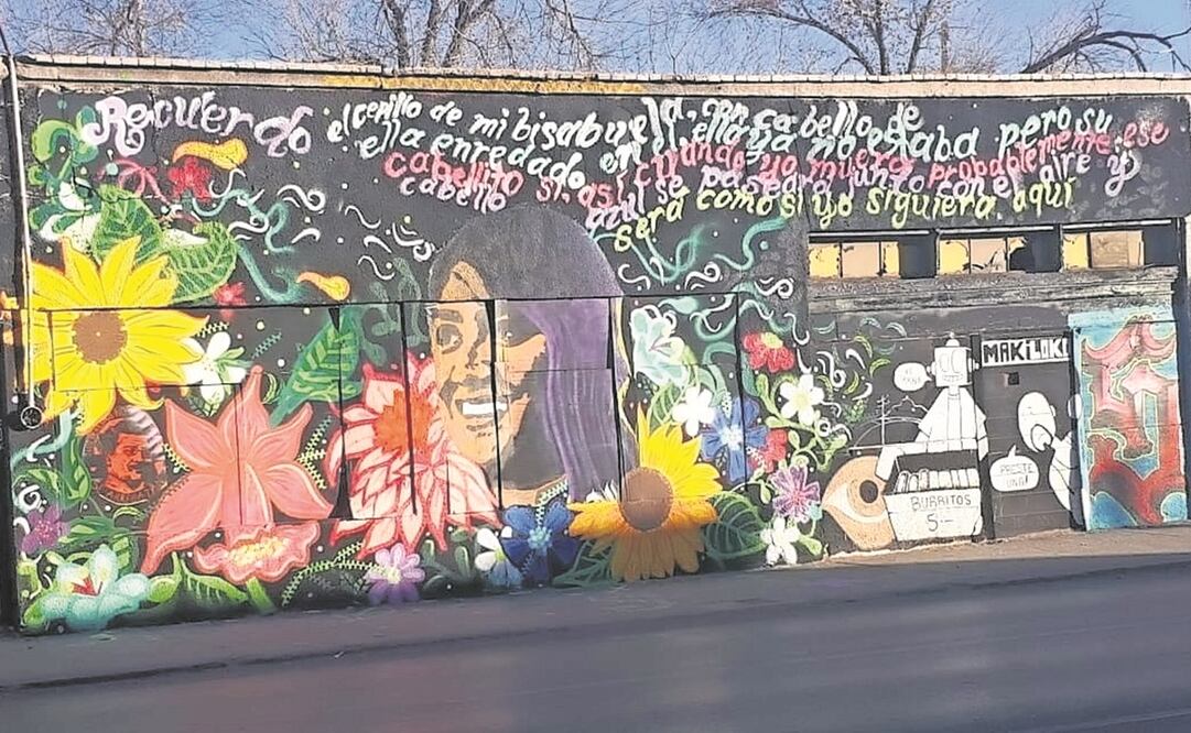 Tras el asesinato de Isabel Cabanillas de la Torre en Ciudad Juárez, Chihuahua, se han pintado murales para recordar a la joven artista y activista. Foto: Especial 