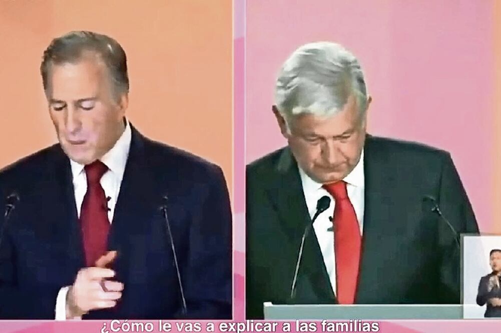 En los spots se conjuntaron las frases emitidas por Meade durante el primer debate, todas contra López Obrador (TOMADA DE VIDEO)