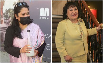 Con agua bendita y plegarias, curandera pide por la salud de Carmen Salinas 