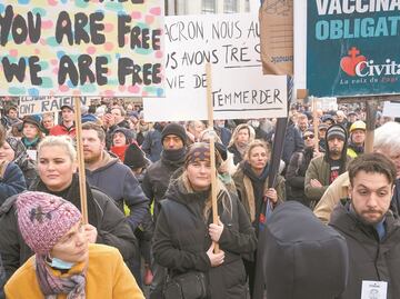 Ola de protestas en Europa por planes anticovid