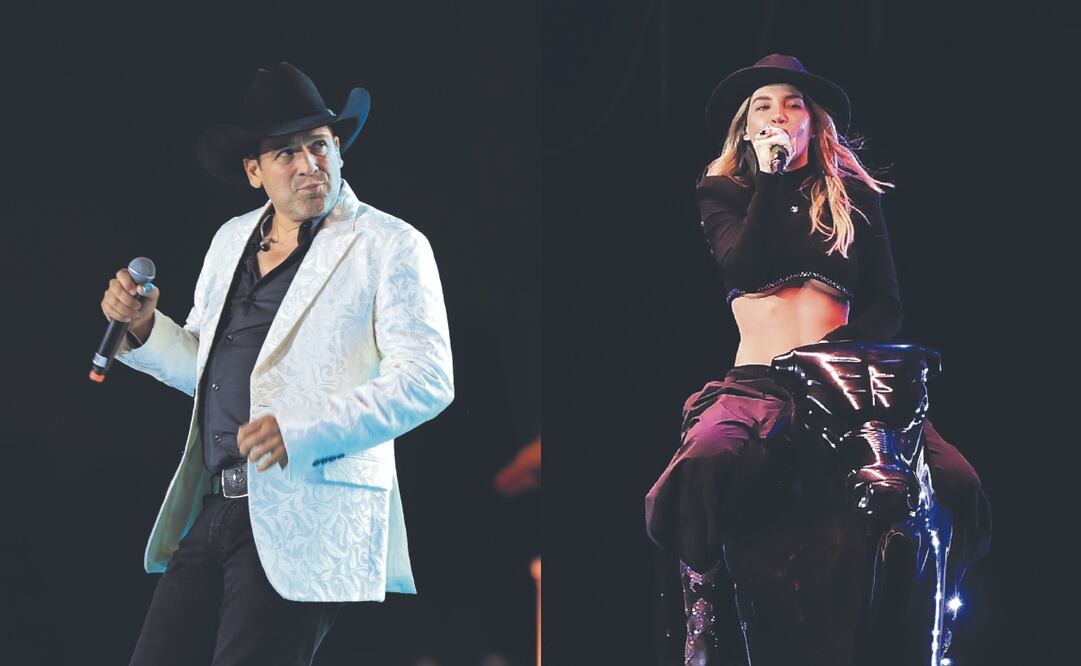 Bobby Pulido puso a bailar a todos con su clásico éxito “Desvelado”. y Belinda apareció desde un toro mecánico y cantó “300 noches”. Fotos: Fernanda Rojas. el universal