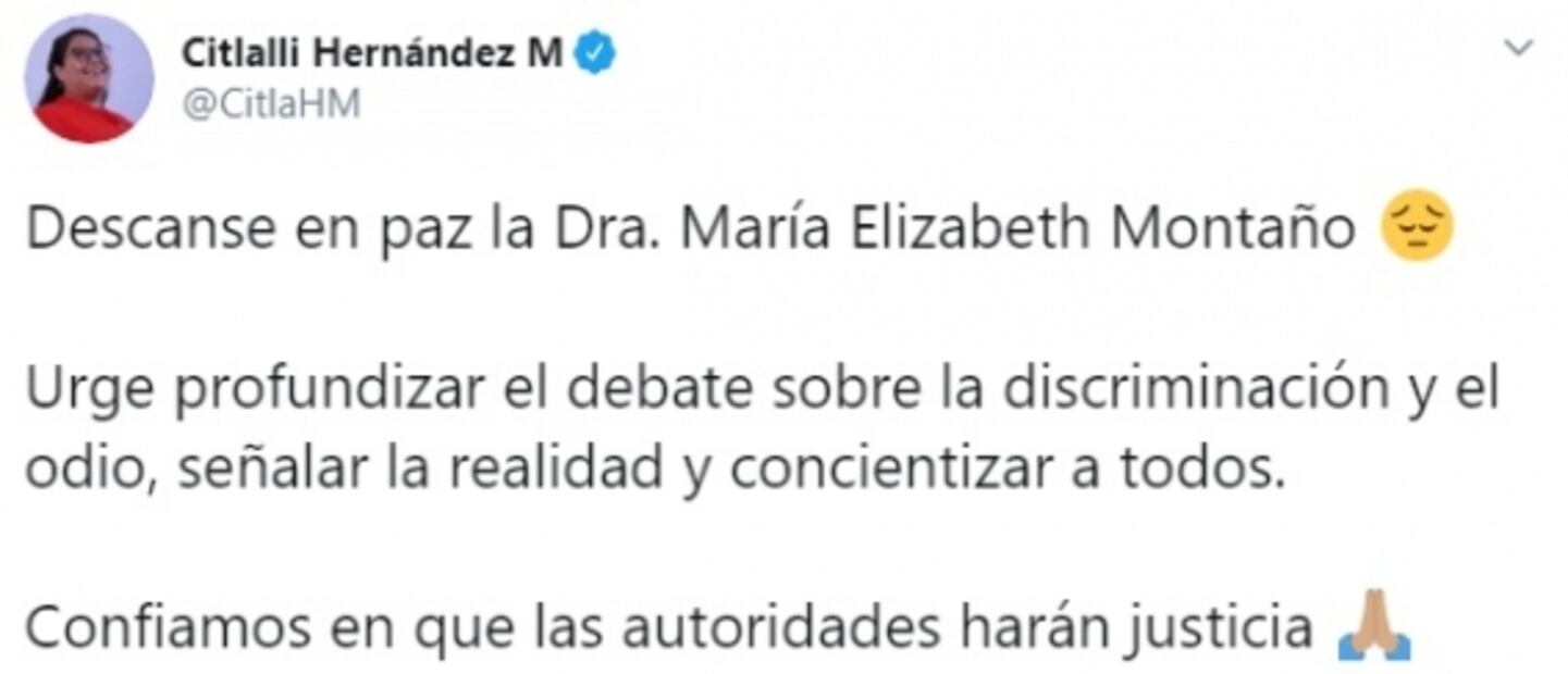 Lamentan muerte de doctora trans y activista María Elizabeth Montaño