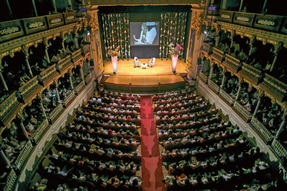 El Teatro de la Ciudad Esperanza Iris fue una de las sedes del Hay Festival en la pasada edición, celebrada en la Ciudad de México (CORTESÍA HAY FESTIVAL)