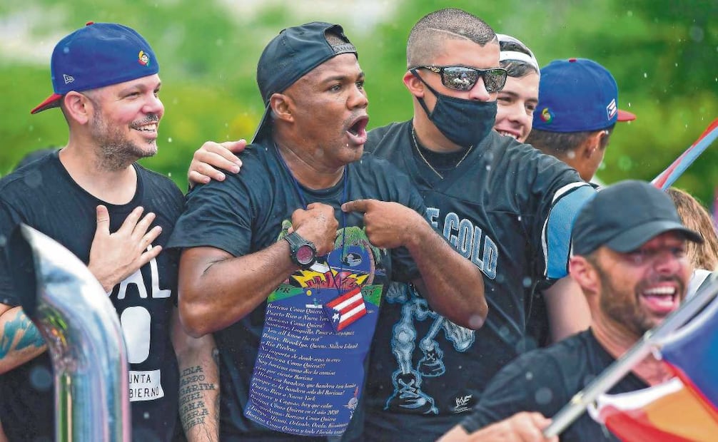 Encabezó manifestaciones en 2019 contra Ricardo Rosselló junto a Ricky Martin y Residente; el gobernador renunció. Fotos: Agencias, Instagram y YouTube