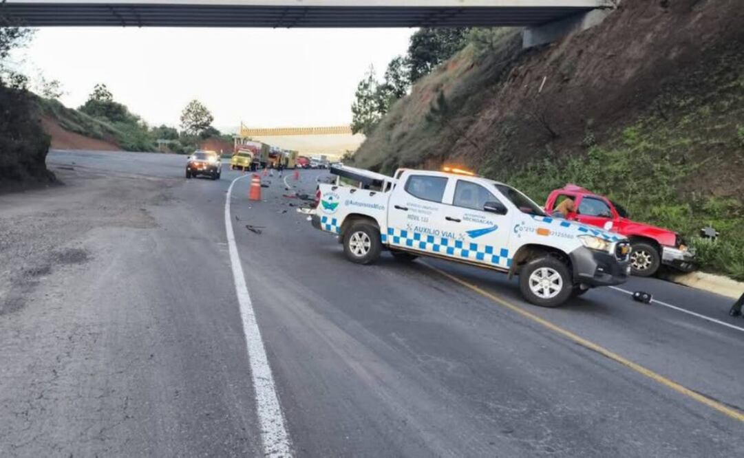 Reportan accidente en Autopista Siglo 21, en Michoacán (12/07/2025). Foto:  Centro SICT Michoacán