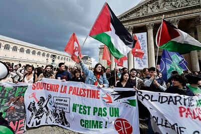 Amplían manifestaciones propalestinas