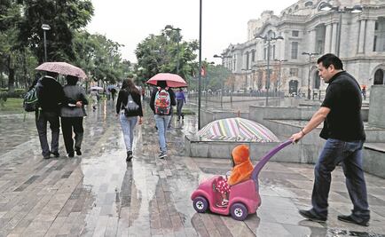 Registran lluvia en siete delegaciones de la capital