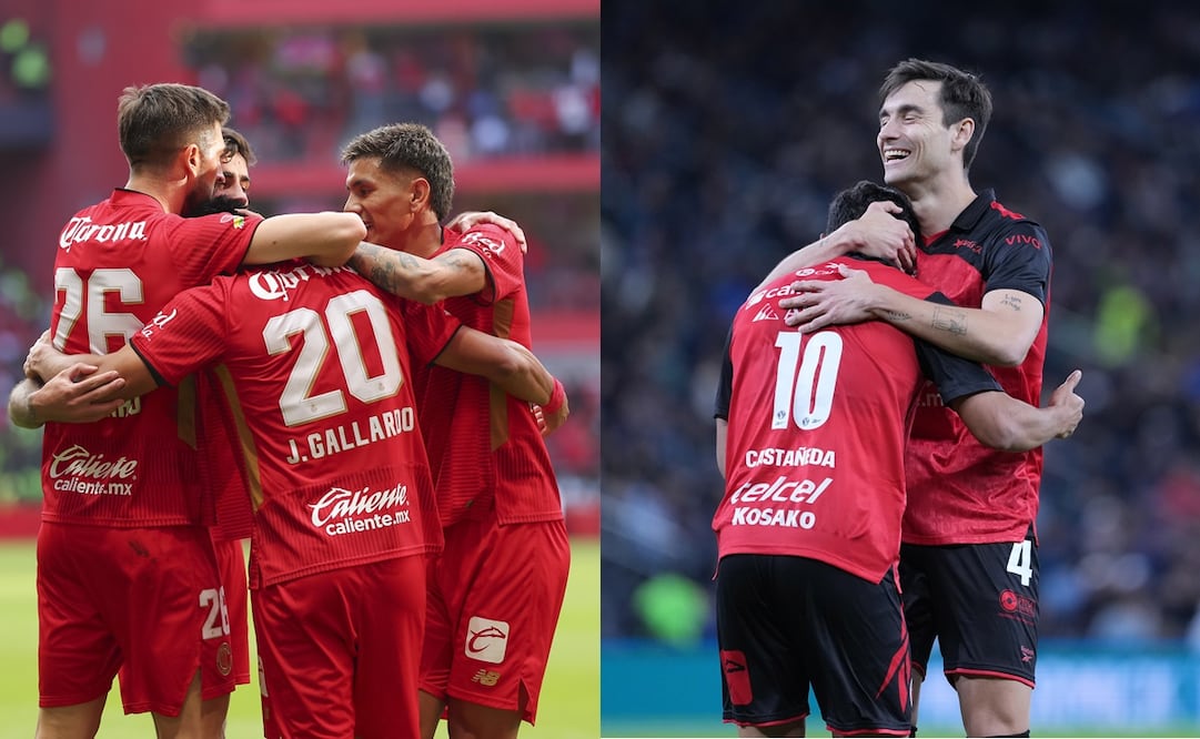 Toluca y Tijuana en festejo de gol, durante la fase regular del torneo Clausura 2026 de la Liga MX - Fotos: Imago7