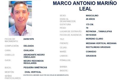 Fiscalía de Tamaulipas confirma desaparición de vicepresidente de Federación de Cámaras de Comercio