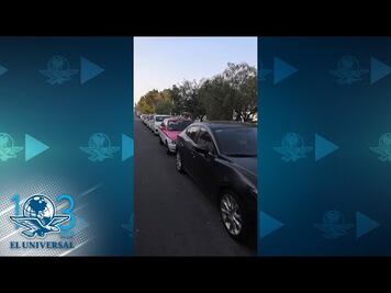 Largas filas prevalecen en cuarto día de desabasto de gasolina en el Valle de México