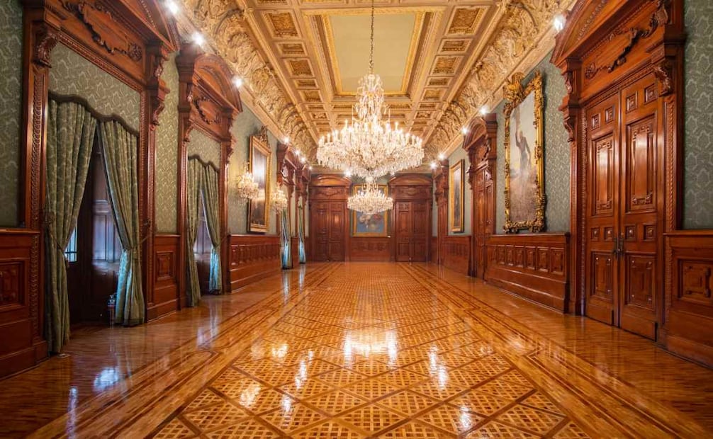 Salón de Embajadores de Palacio Nacional, donde el 28 de septiembre de 1821 se firmó el Acta de Independencia del Imperio de México. Foto: X @GobiernoMX