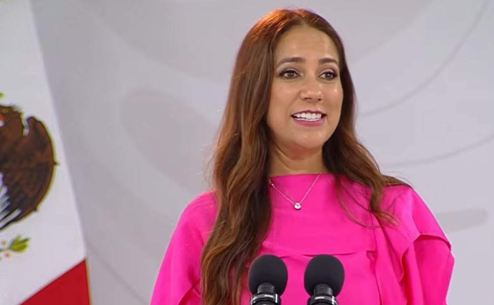 Gobernadora de Guanajuato, Libia Dennise García Muñoz Ledo (18/09/2026). Foto: Captura de pantalla