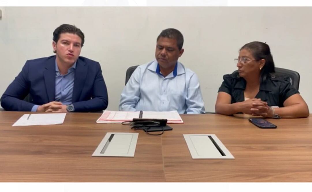 Samuel García acude a la fiscalía de feminicidios por el caso de Debanhi. Foto: Captura de video del Gobierno de NL