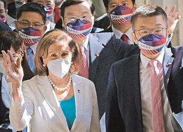 Pelosi en Taiwán; furia en China