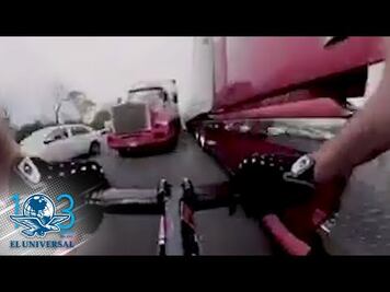 Ciclista circula en sentido contrario y a toda velocidad sobre Constituyentes