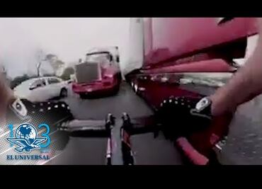 Ciclista circula en sentido contrario y a toda velocidad sobre Constituyentes