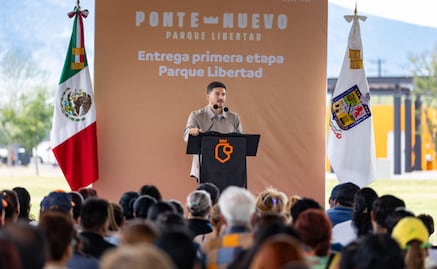 Inauguran primera etapa del Parque Libertad en Nuevo León; Samuel García impulsa creación de estos espacios