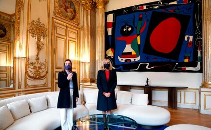 Beatriz Gutiérrez Müller inaugura exposición olmeca en museo de París 