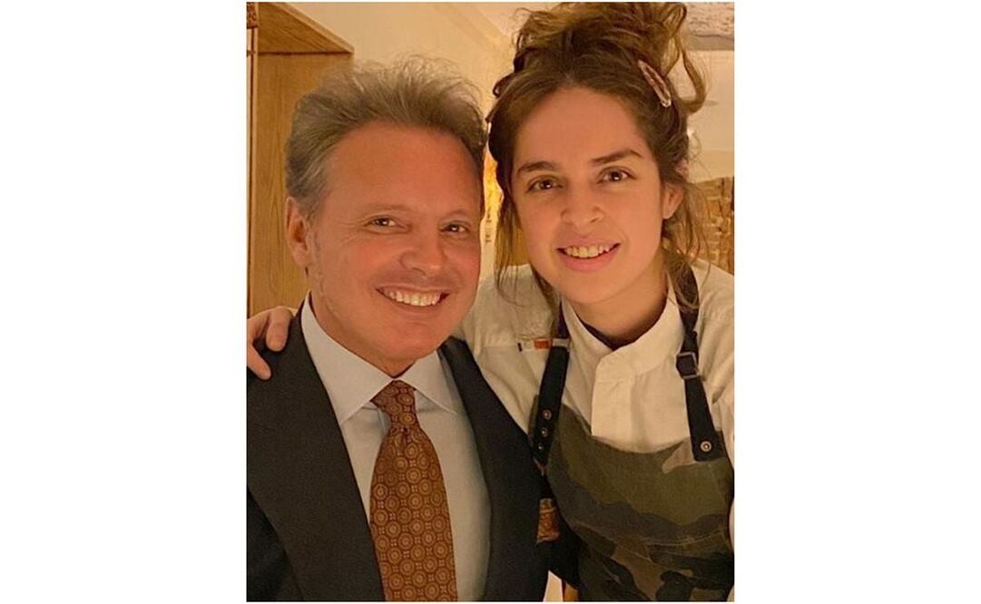 Luis Miguel y la chef Maru Ávila