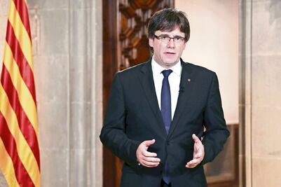 Parlamento catalán alista anuncio de separación