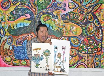 El coronavirus a través del arte mazateco 