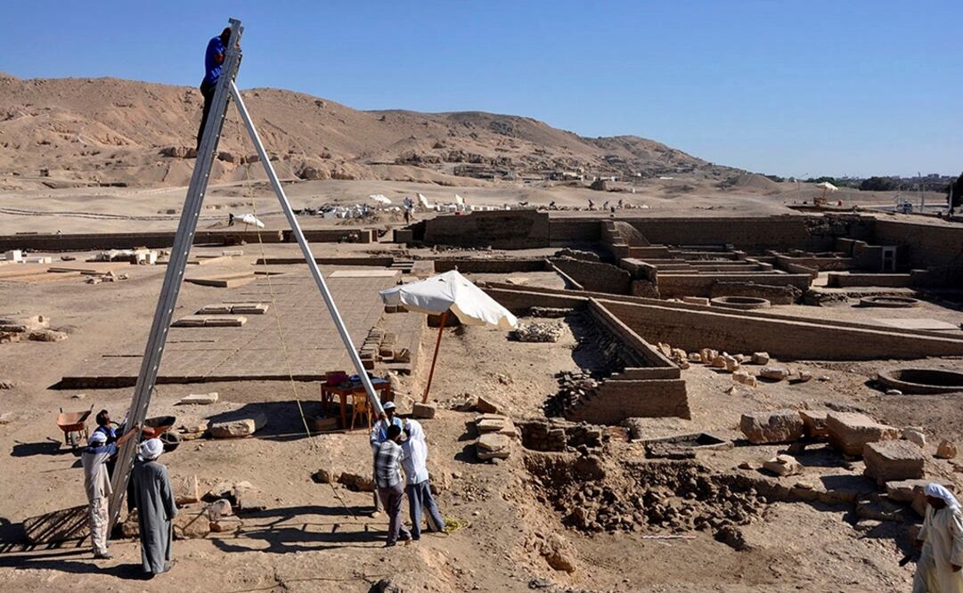 Fotografía cedida por el Proyecto Templo Tutmosis III, EFE